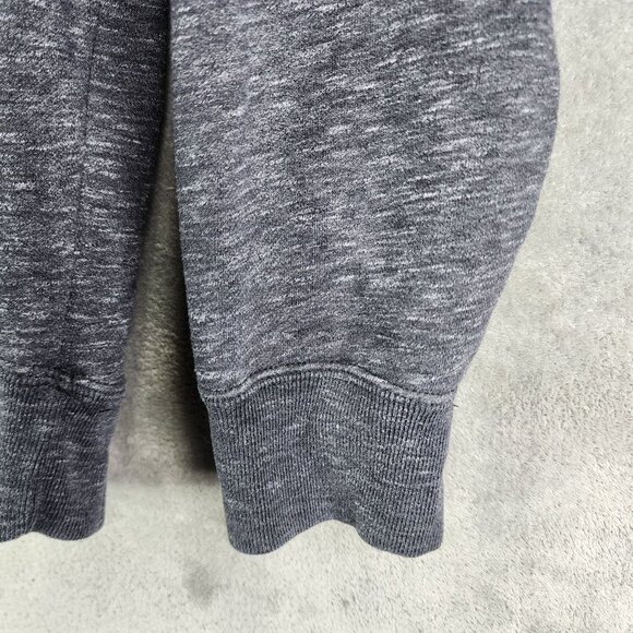 Mens Heather Gray Hollister Drawstring Hooded Sweatshirt Long Sleeve Size XL - Picture 5 of 12